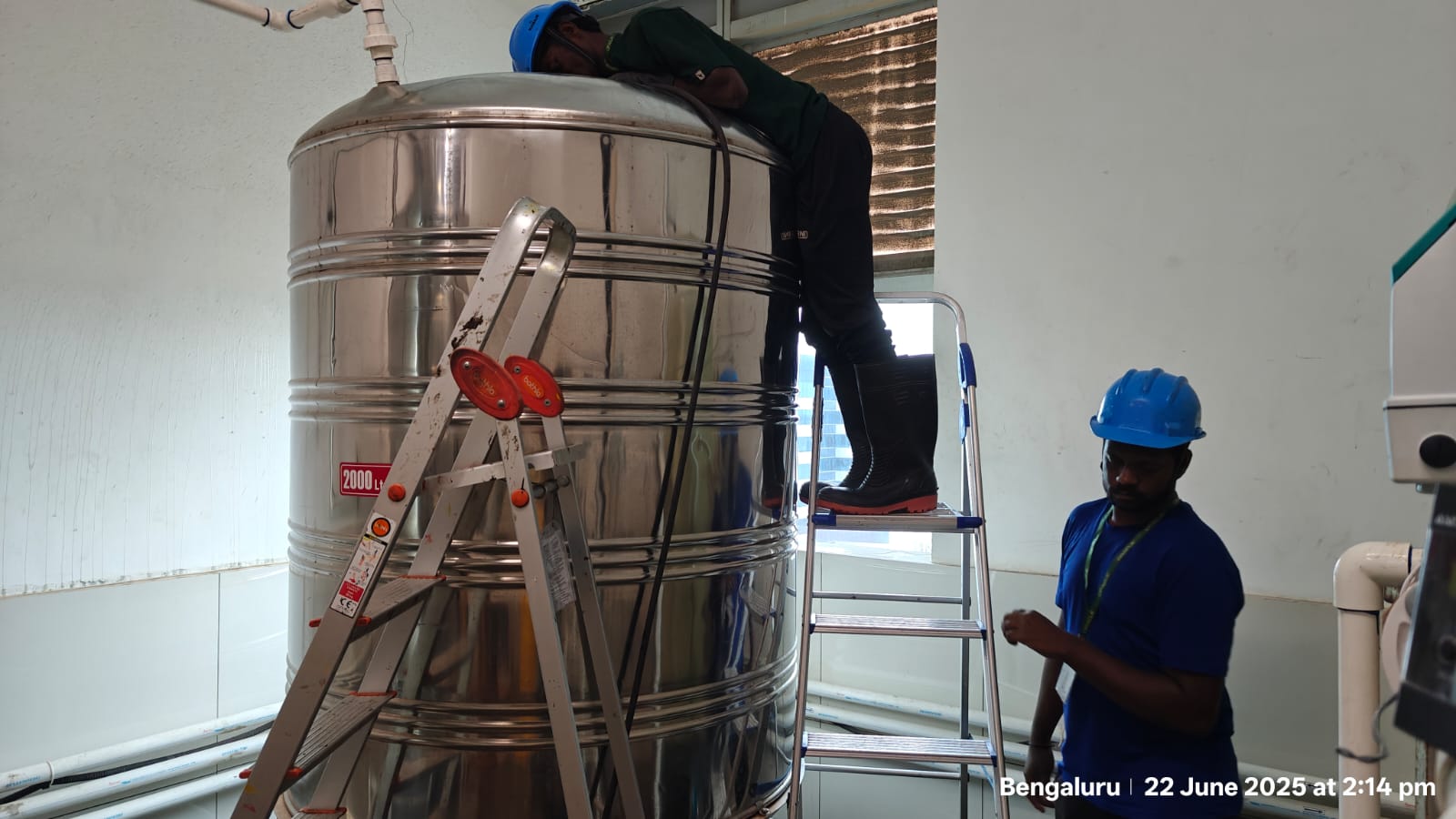 Trained technicians wall jet scrubbing